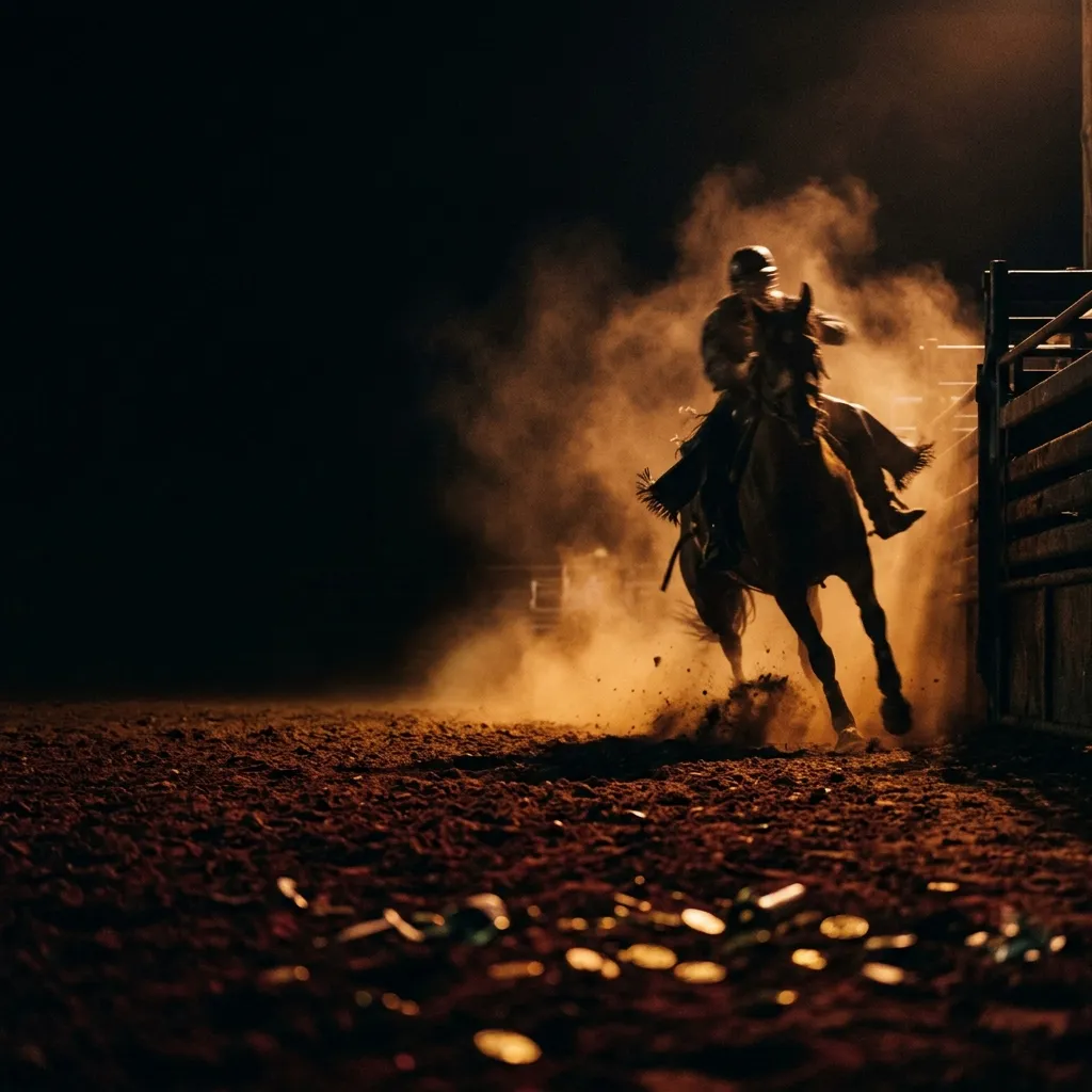 Dust clouds in rodeo arena 20260923155439